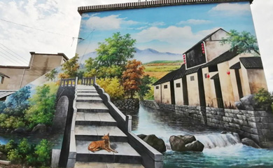 蚌埠淝南村墙体彩绘