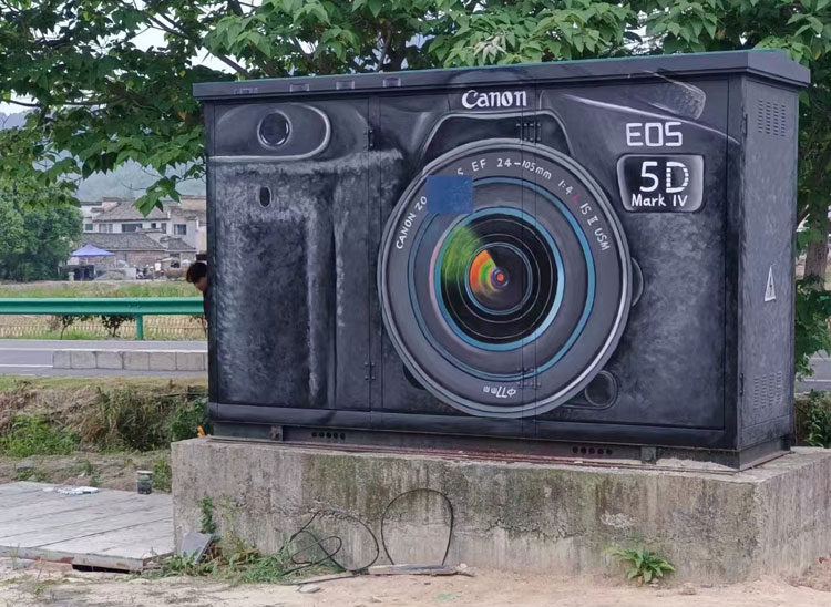 黄山景区电表箱绘画